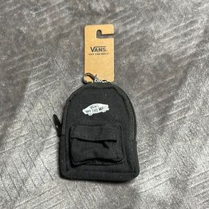 Vans black keychain backpack